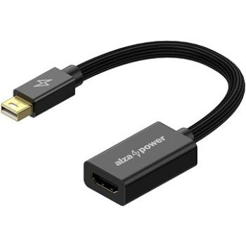 AlzaPower AluCore Mini DisplayPort (M) na HDMI 4K 30 Hz (F) čierna (APW-ADMDPHD2B)