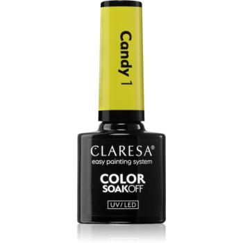 Claresa SoakOff UV/LED Color Candy gélový lak na nechty odtieň 1 5 g