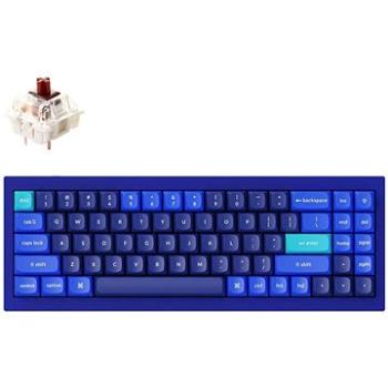 Keychron QMK Q7 70 % Gateron G Pro Hot-Swappable Brown Switch Mechanical, Blue – US (Q7-J3)