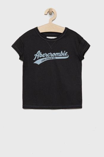 Detské tričko Abercrombie & Fitch šedá farba,