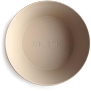 Mushie Round Dinnerware Bowl miska Vanilla 2 ks
