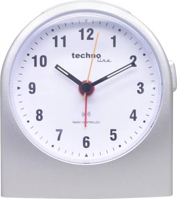 Techno Line WT 753 DCF budík strieborná Časov budenia 1 Fluorescenčné hodinová ručička