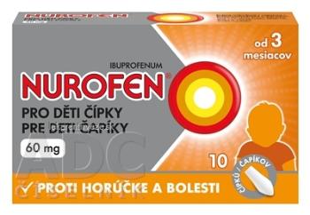 NUROFEN pre deti čapíky 60 mg sup 1x10 ks
