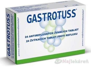 Gastrotuss, antirefluxné žuvacie tablety, 24 ks