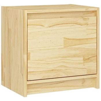 SHUMEE Nočný stolík 40 × 30,5 × 40 cm masívne borovicové drevo, 808113