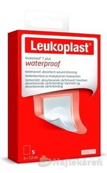 LEUKOPLAST LEUKOMED T PLUS absorbčná náplasť na rany, vodeodolná, 5x7,2cm 5ks