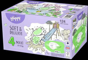 BELLA Baby Happy Plienky Maxi Box 2 x 62 ks