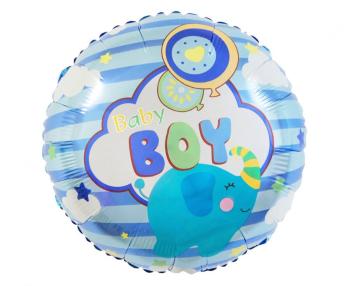 Fóliový balón - Baby boy, kruh 45 cm