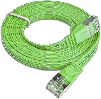 Slim Wirewin PKW-STP-SLIM-KAT6 0.25 GN RJ45 sieťové káble, prepojovacie káble CAT 6 U/FTP 25.00 cm zelená plochý 1 ks