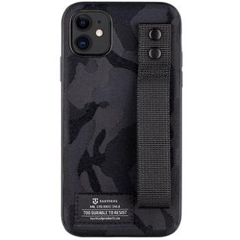 Tactical Camo Troop Drag Strap Kryt pro Apple iPhone 11 Black (8596311194740)