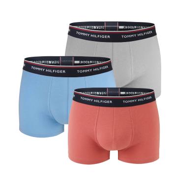 TOMMY HILFIGER - boxerky 3PACK premium essentials sailor blue & silver color-M (77-88 cm)