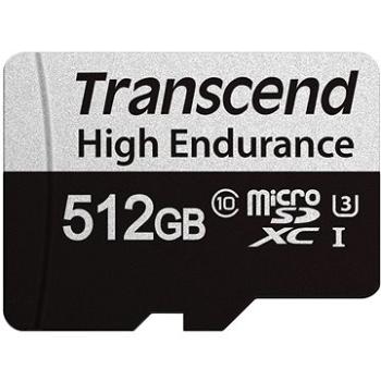 Transcend microSDXC 512 GB 350V + SD adaptér (TS512GUSD350V)