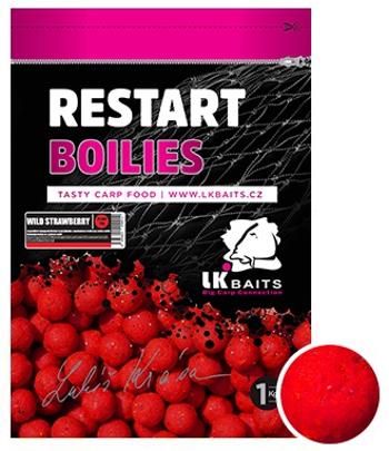 Lk baits boilie restart wild strawberry - 1 kg 24 mm