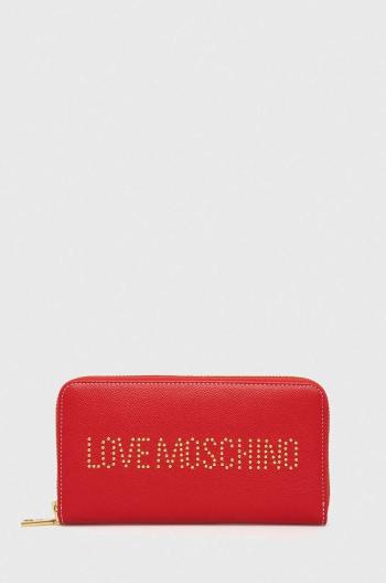 Peňaženka Love Moschino dámsky, červená farba