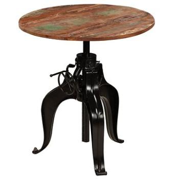 Barový stôl z masívneho recyklovaného dreva 75 x (76–110) cm (245269)
