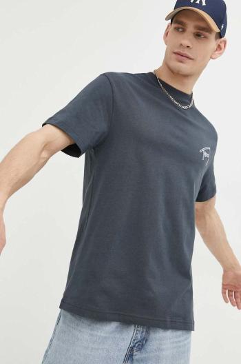 Bavlnené tričko Tommy Jeans šedá farba, melanžové