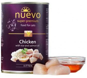 NUEVO cat Kitten Chicken konzervy pre mačiatka 6x400g