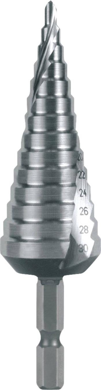 RUKO 101052H stupňovitý vrták  4 - 30 mm HSS Celková dĺžka 105 mm   1 ks