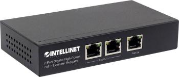 Intellinet 561266 PoE extender 1 GBit/s IEEE 802.3af (12.95 W), IEEE 802.3at (25.5 W)