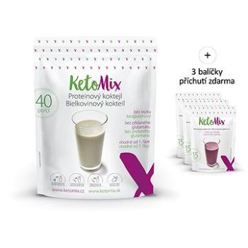 KETOMIX Proteínový koktail Káva, lesné plody a kokos 1200 g (40 porcií) (8594196631084)