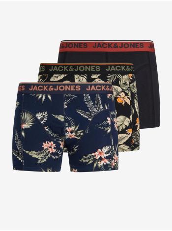 Boxerky pre mužov Jack & Jones - čierna, tmavomodrá