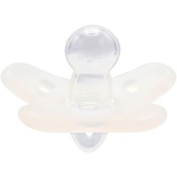 Canpol babies 100% Silicone Soother 6-12m Symmetrical cumlík White 1 ks