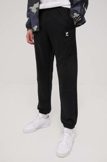 Nohavice adidas Originals HG1441 pánske, čierna farba, s potlačou
