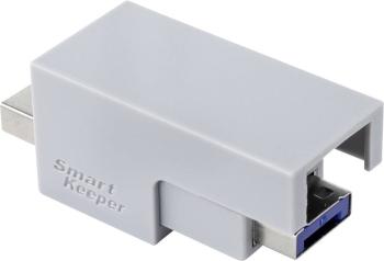Renkforce USB zámok kábla RF-4695232  strieborná, modrá zámok s kľúčom bez kľúča RF-4695232