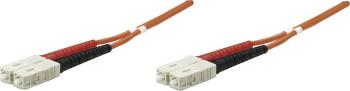 Intellinet 472630 optické vlákno LWL prepojovací kábel [1x zástrčka SC - 1x zástrčka SC] 50/125 µ Multimode OM2 20.00 m