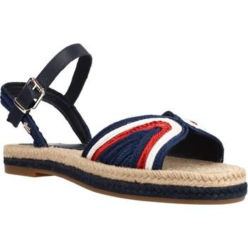 Tommy Hilfiger  Sandále ARTISANAL FLAT SANDAL  Modrá