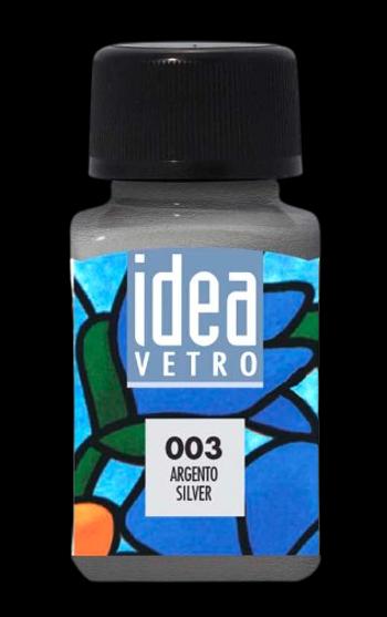 MAIMERI IDEA VETRO - Farby na sklo 003 - silver, 60 ml