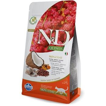 N&D grain free quinoa cat skin & coat herring & coconut 1,5 kg (8010276035813)