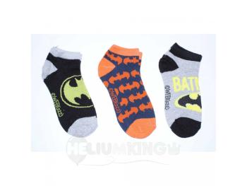Setino Kotníkové ponožky - Batman čierne, 3 ks Veľkosť ponožiek: 27-30