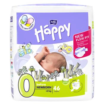 HAPPY Before NewBorn  Plienky 0-2 KG 46 ks