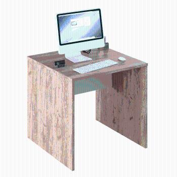 Písací stôl, dub artisan/biela, RIOMA TYP 17