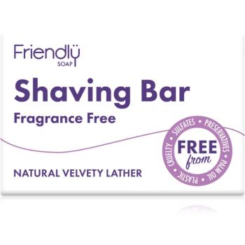 Friendly Soap Shaving Bar Fragrance Free prírodné mydlo na holenie bez parfumácie 95 g