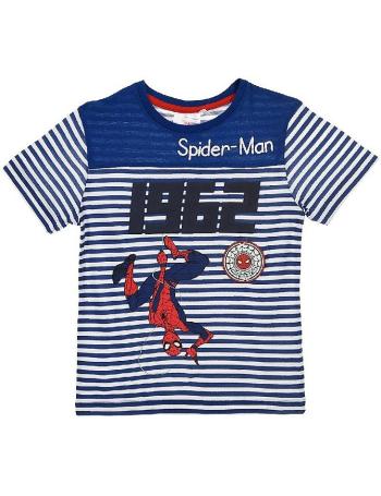 Spider-man modré chlapčenské pruhované tričko vel. 104