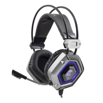 White Shark herní headset  GH-1841 LION, pro PC, PS4, stříbrno-černý