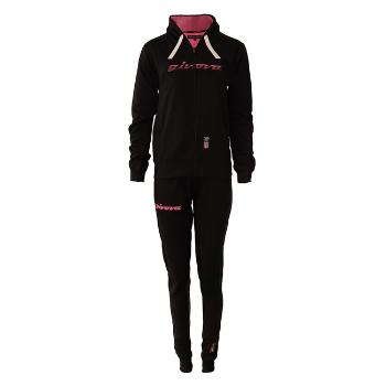 TUTA DONNA 103 CON CAPP. in FELPA NERO/FUXIA Tg. S