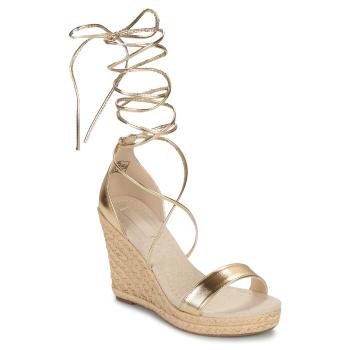 Only  ONLAMELIA-17 PU FOIL WRAP WEDGE HEEL  Sandále Zlatá