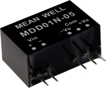 Mean Well MDD01N-12 DC / DC menič napätia, modul   42 mA 1 W Počet výstupov: 2 x