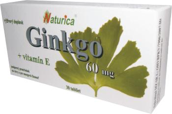 Naturica GINKGO 60 mg + vitamín E 30 tabliet