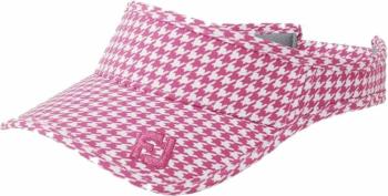 Footjoy Ladies Visor Hot Pink Houndstooth