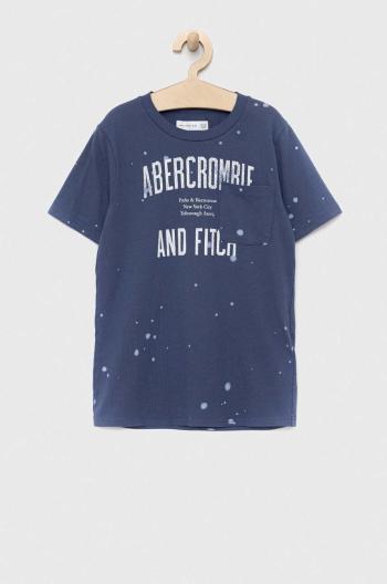 Detské bavlnené tričko Abercrombie & Fitch s potlačou