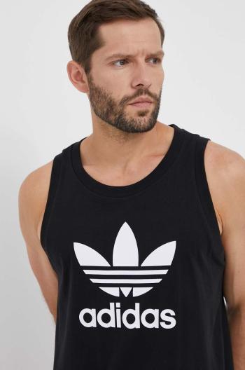 Bavlnené tričko adidas Originals čierna farba