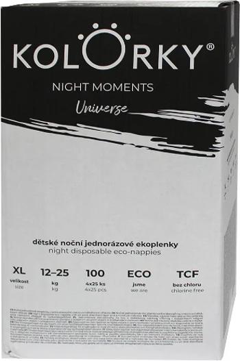 KOLORKY Night Moments Multipack - Vesmír - XL (12-25 kg) nočné jednorazové ekoplienky 100 ks