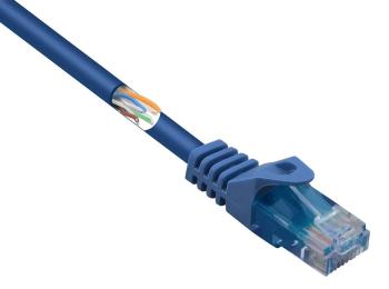 Basetech BT-1717523 RJ45 sieťové káble, prepojovacie káble CAT 5e U/UTP 15.00 cm modrá s ochranou 1 ks