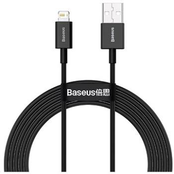 Baseus Superior Series rýchlonabíjací kábel USB/Lightning 2,4 A 2 m čierny (CALYS-C01)