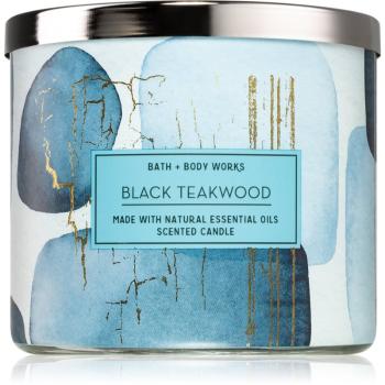 Bath & Body Works Black Teakwood vonná sviečka I. 411 g