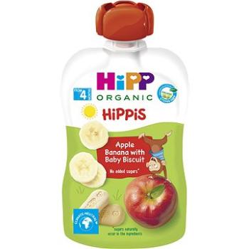 HiPP BIO 100 % ovocie Jablko-Banán-Jahoda od uk. 4. mesiaca, 100 g (9062300133759)